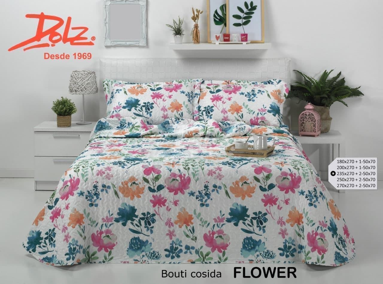 Colcha Bouti Flower Cosida - Imagen 1