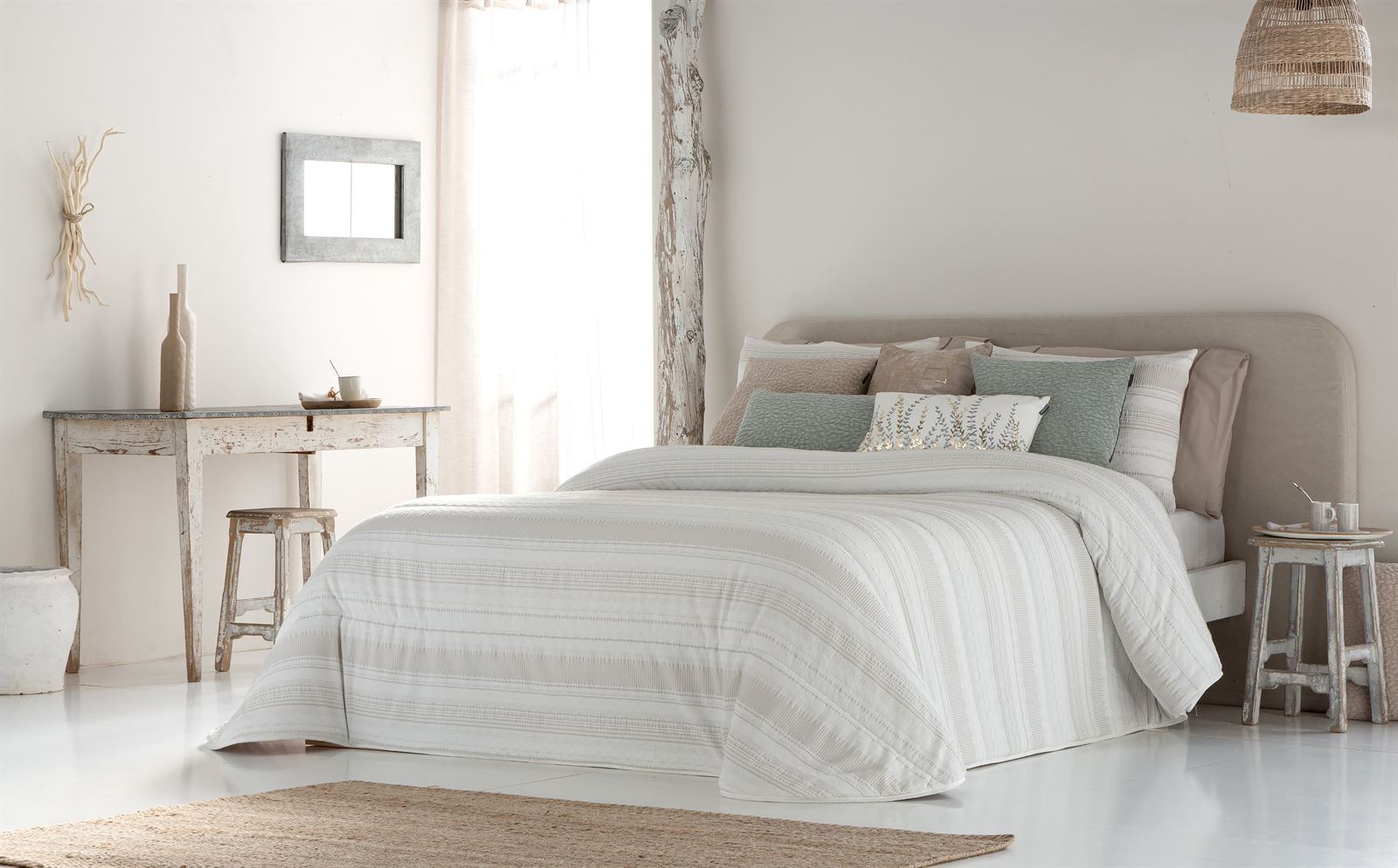 Colcha Bouti NATURA Jacquard - Imagen 1
