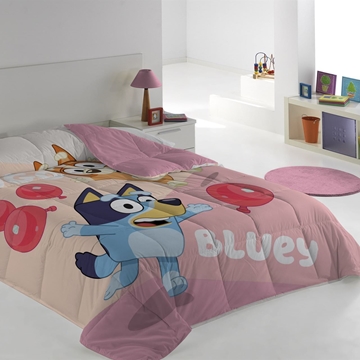 Edredón nórdico BLUEY&BINGO rosa - Imagen 1