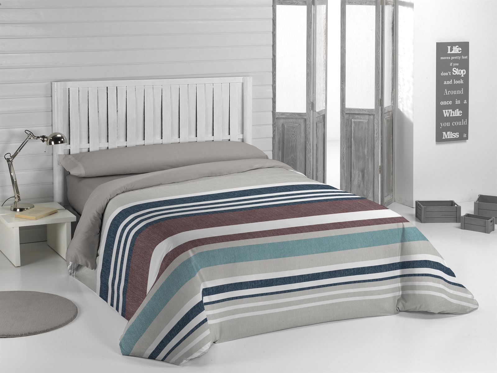 EDREDÓN NORDICO HEBE GRIS MIRACLE CAMA 135