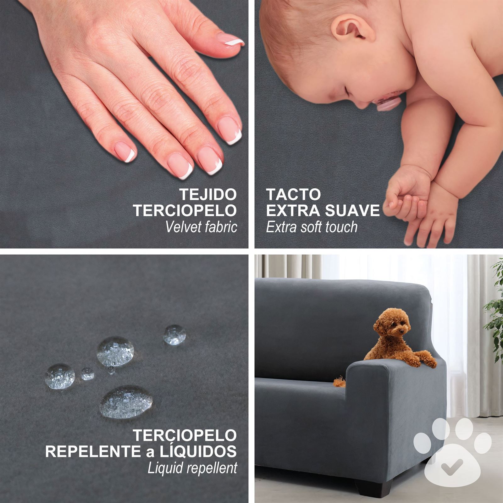 Funda sofá Velvet Antimanchas - Imagen 7