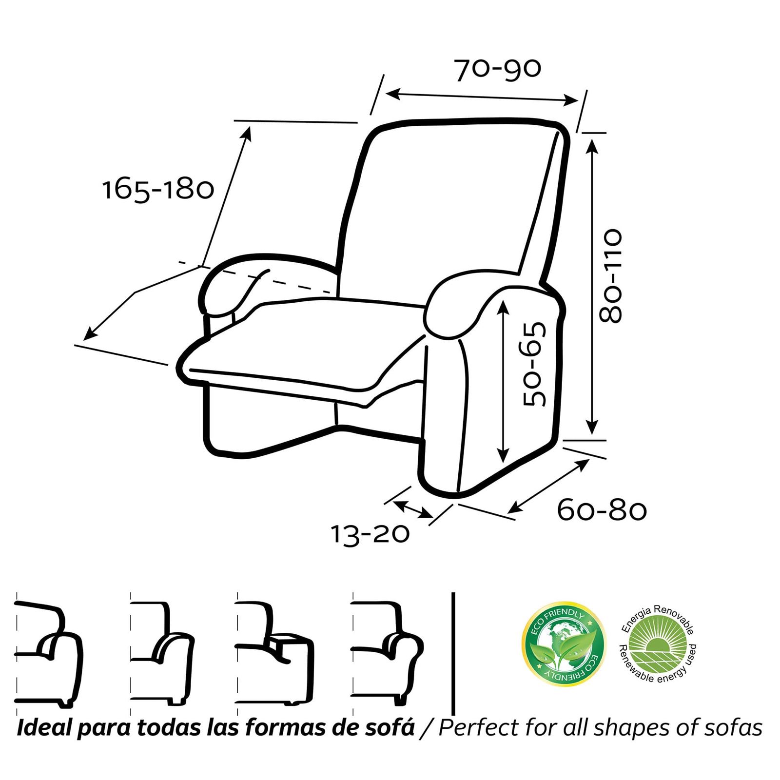 Funda super elástica Relax Pies Juntos - Imagen 9