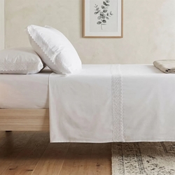 Juego sábanas Crochet Percal 200 Hilos - Imagen 1