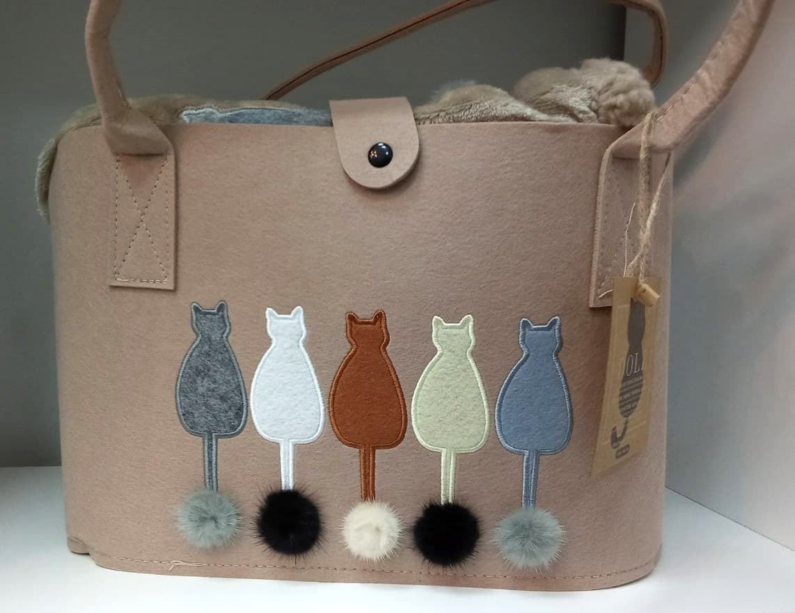 Plaid Cats + bolso revistero - Imagen 4
