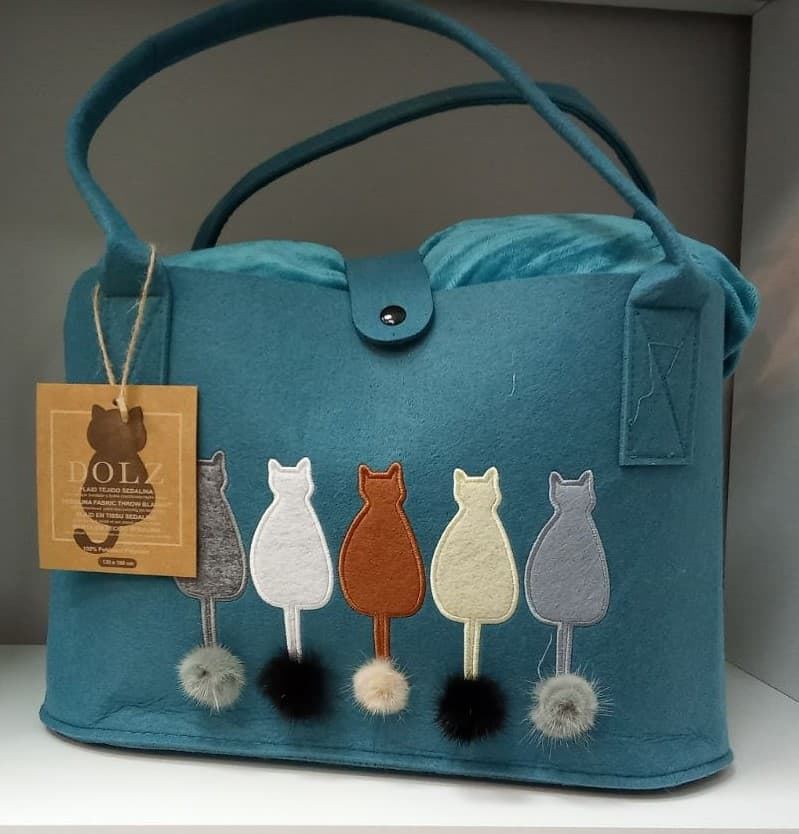 Plaid Cats + bolso revistero - Imagen 8