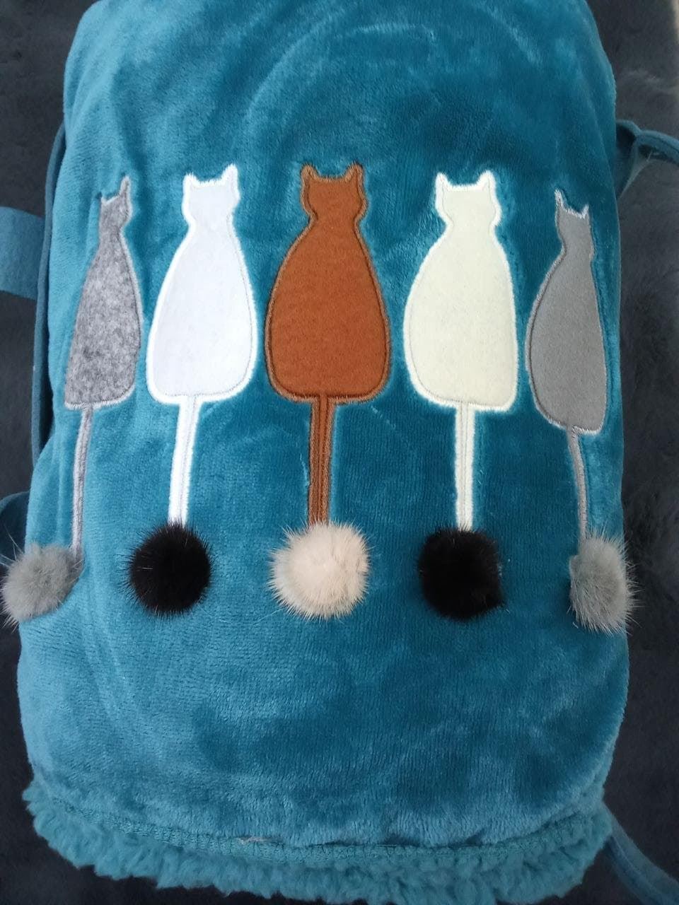 Plaid Cats + bolso revistero - Imagen 9