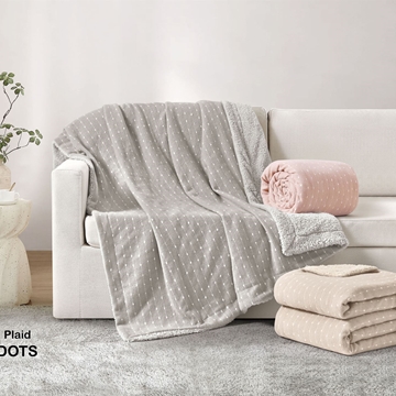 Plaid Dots sherpa - Imagen 1