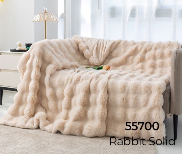 Plaid Rabbit Fur - Imagen 2
