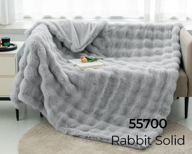 Plaid Rabbit Fur - Imagen 4