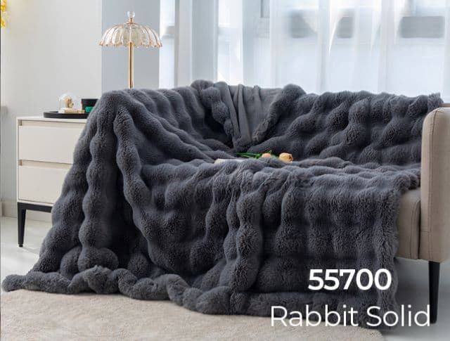 Plaid Rabbit Fur - Imagen 5